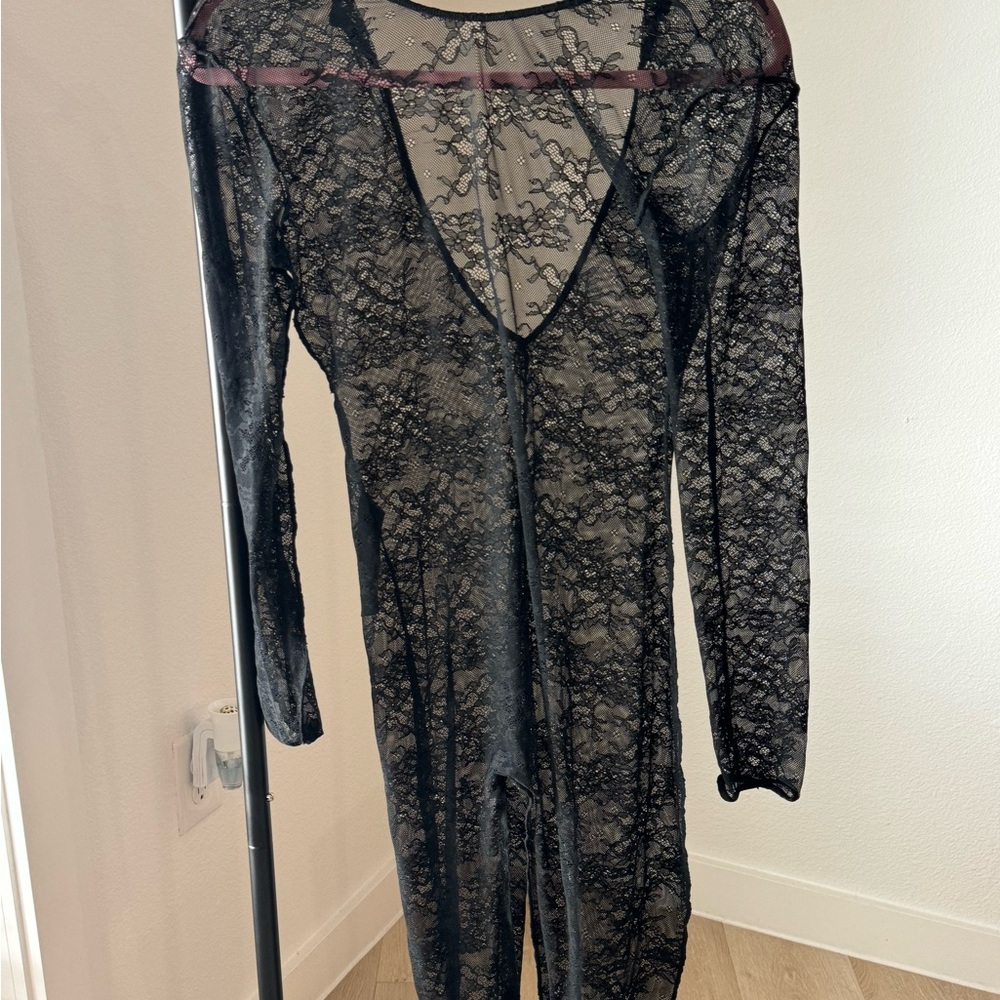 ASOS Sheer Black Lace jumpsuit